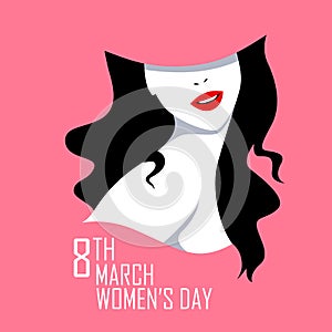 Happy International Womens Day 8th March greetings background