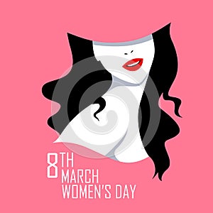Happy International Womens Day 8th March greetings background photo