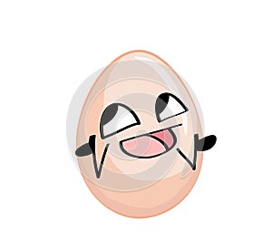 Happy  internet meme illustration of egg