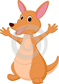 Happy Kangaroo cartoon