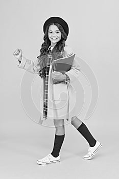 happy kid going to school, education