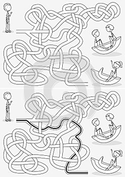 Happy kids maze