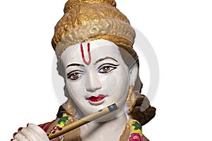 Happy Krishna Janmashtami, Lord Krishna white background indian dahi handi festival