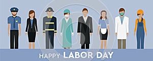 happy labor day 1 may worker different professional groups