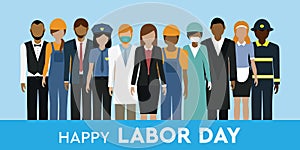 happy labor day 1 may worker different professional groups