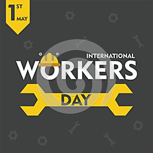 Happy labor day,1st may, may day, workers day concept