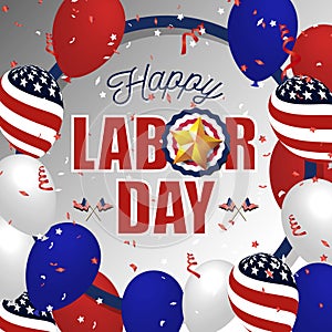 Happy labor day background 2018