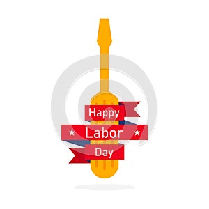 Happy Labor Day background. Vector illustration.