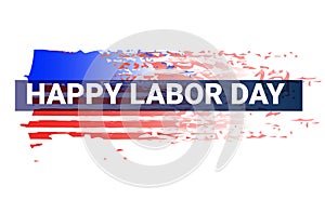 Happy labor day banner american holiday celebration poster horizontal