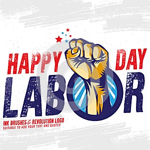 Happy Labor Day banner. Design template. Vector illustration.