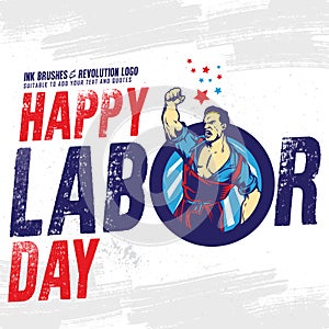 Happy Labor Day banner. Design template. Vector illustration.