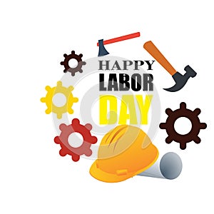 Happy Labor Day banner. Design template. Vector illustration - Vector