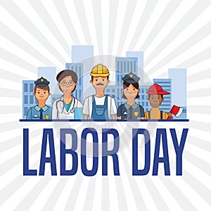 Happy labor day card