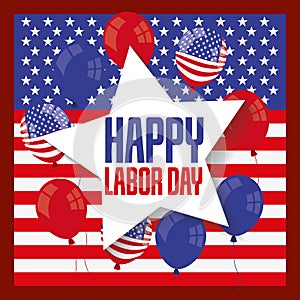 Happy labor day card