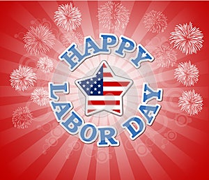 Happy Labor day card design