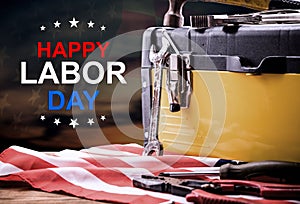 Happy Labor day concept. Public holiday in America and USA