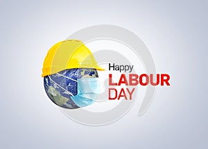 Happy Labor Day concept. 1st May- International labor day coronavirus concept.