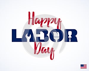 Happy Labor Day, greeting card