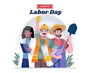 Happy Labor Day Illustration