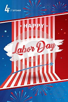 Happy Labor day poster