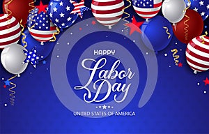 happy labor day poster for social media story, card, banner, background