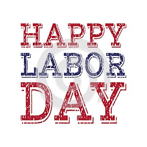 Happy labor day poster template.