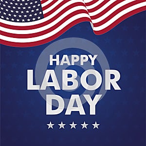 Happy Labor day vector illustration