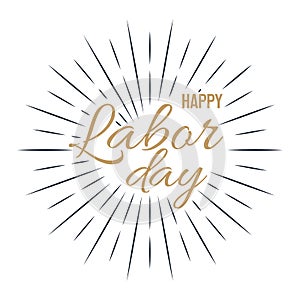 Happy Labor Day! vector illustration on white background