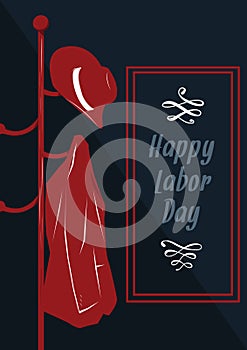 Happy labors day design. Vector illustration decorative design