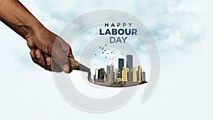 Happy Labour Day concept. 1st May- International labor day 3d concept.