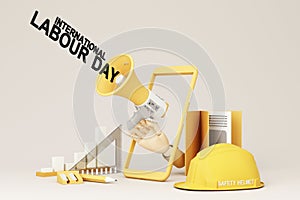 Happy Labour Day concept. 1st May- International labor day concept