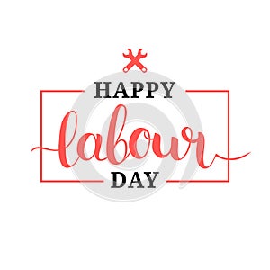 Happy Labour Day illustration concept with wrenches.1st of may vector background. International Workers day logo design.