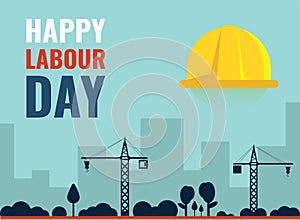 Happy Labour Day Vector Template