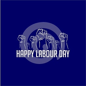 Happy Labour Day Vector Template Design Illustration