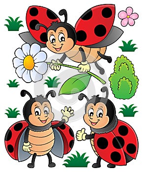 Happy ladybugs theme set 1