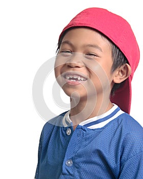 Happy Laughing Baseball kid