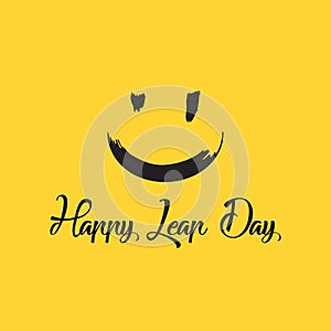 Happy Leap day or leap year slogan. 29 February, 2020, 366 days. 29th One extra day. Vector icon sign