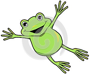 Happy Leaping Frog