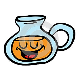 Happy lemonade jug