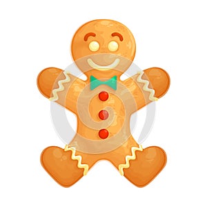 A happy little gingerbread cookie