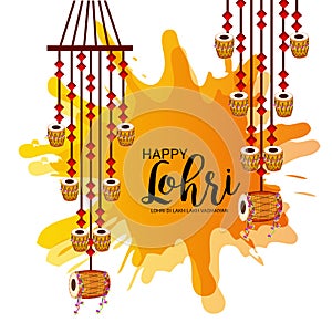 Happy Lohri Festival Celebration.