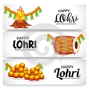 Happy Lohri Festival Celebration.