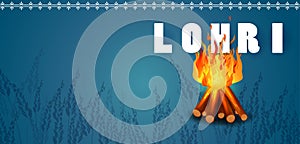 Happy Lohri festival of Punjab India background