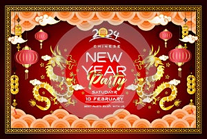 Happy lunar new year 2024, Vietnamese new year, chinese new year, Year of the Dragon