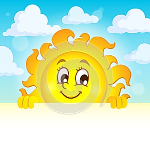 Happy lurking sun theme image 1