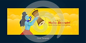 Happy maha shivratri cover page design