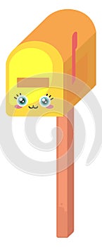 Happy mail box ,illustration,vector