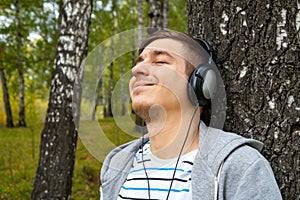 Happy Man in Headphones