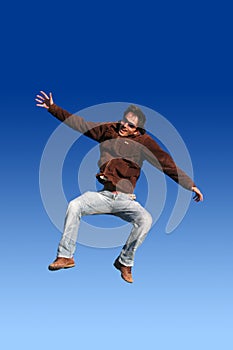 Happy Man Jumping