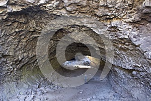 Happy Man in Large Cave